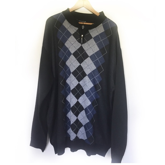 Sahara Club Other - Sahara Club New Argyle Sweater Sz 4XL